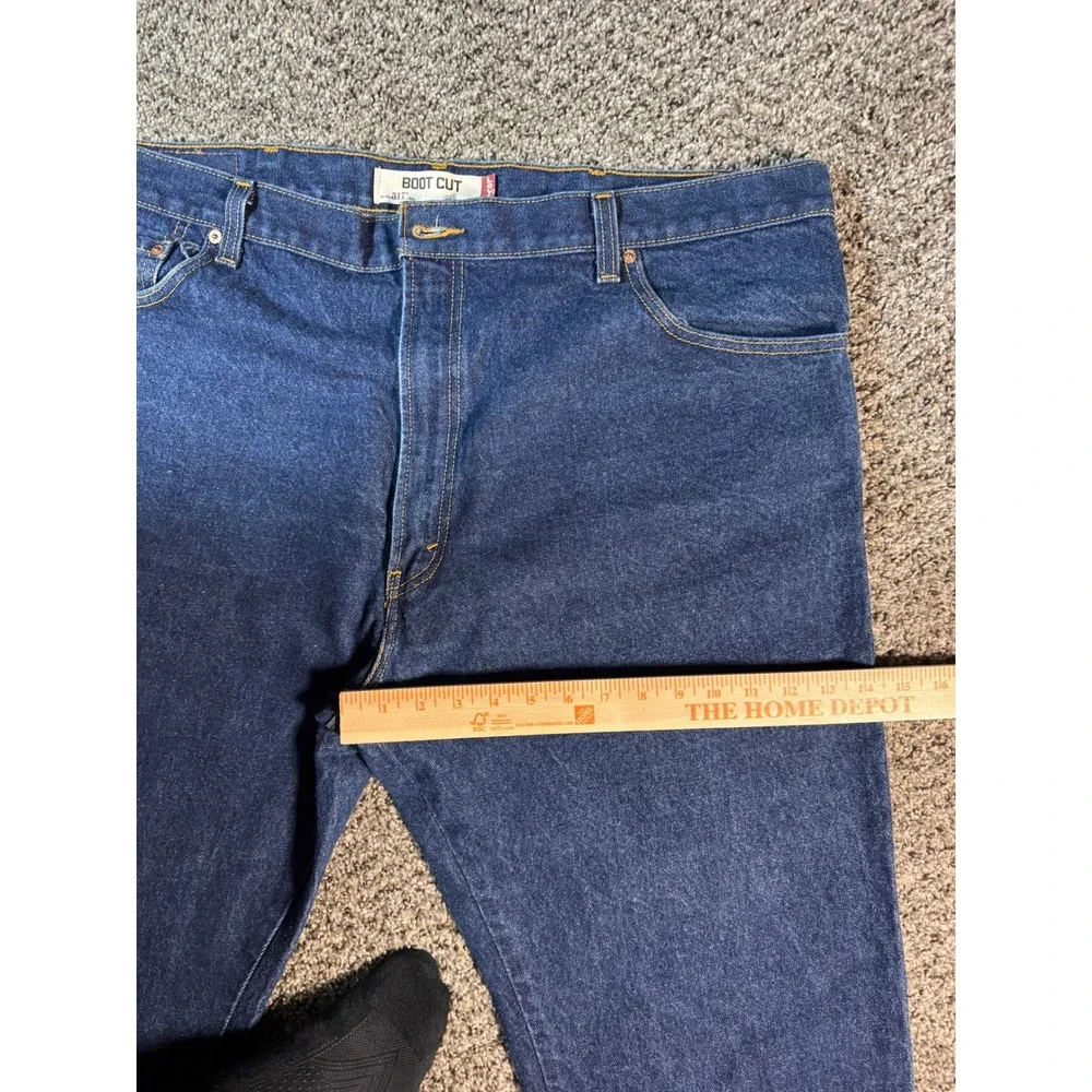 Levi's 517 Mens Bootcut Size 44x32 Jeans‎ Dark Wash Denim Pants